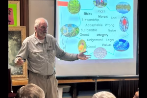 David Hawke presenting Environmental Ethics